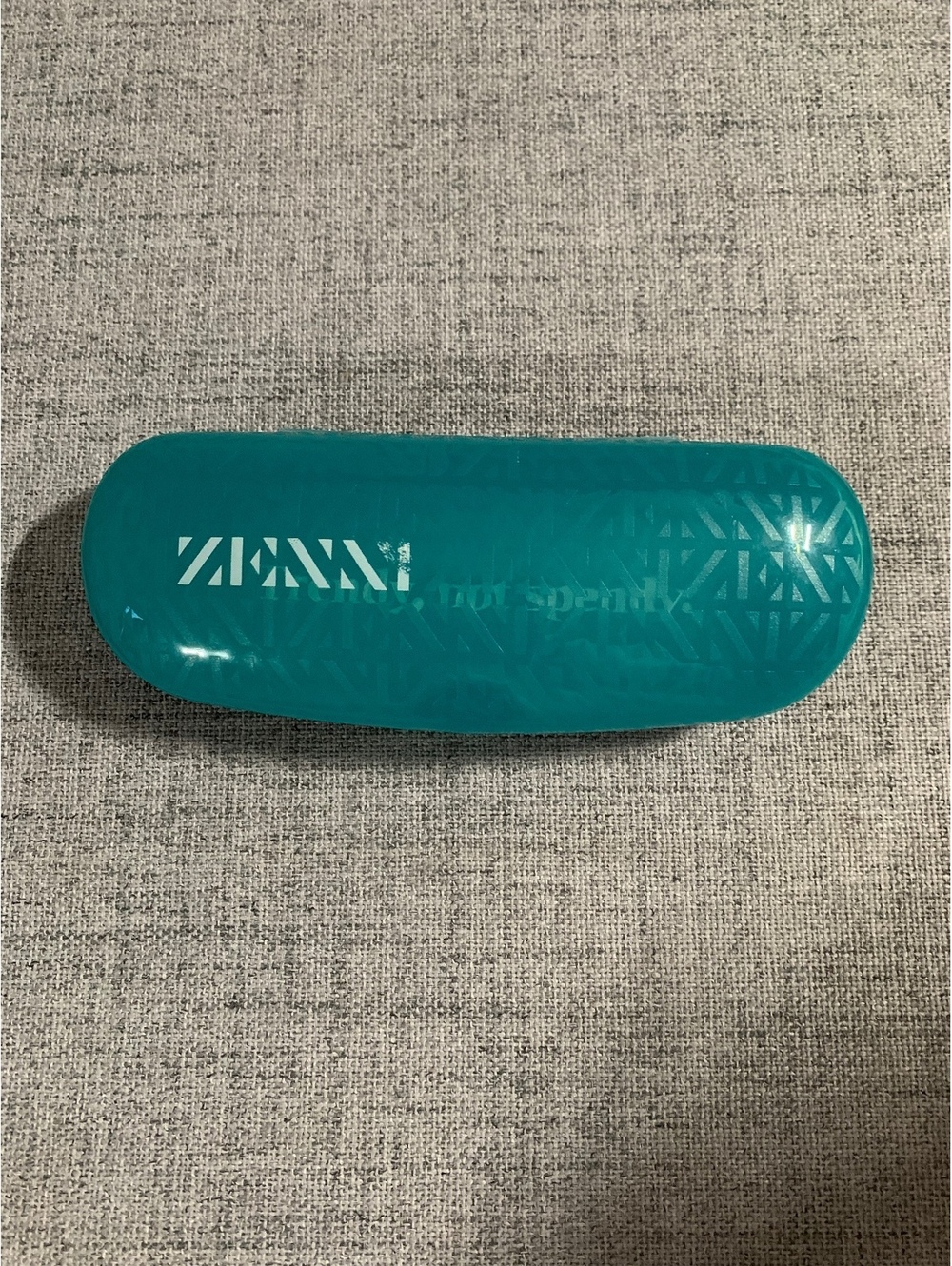 Zenni teal eyeglasses case